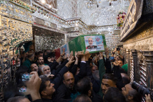 تصاویری از مزار شهید سپهبد سلامی در مصلی حرم شاه عبدالعظیم