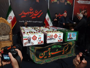 مراسم وداع با شهیدان اقتدار در دزفول برگزار شد/ لاریجانی: در این نبرد اخیر، دشمن به هیچیک از اهداف خود علیه ایران دست نیافت
