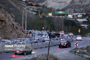 بخشی از جاده هراز یک‌طرفه شد