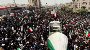 تایم لپس تشییع باشکوه پیکر شهدای حمله اسرائیل