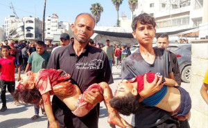 عکس دلخراش از شهادت دو کودک دیگر در غزه