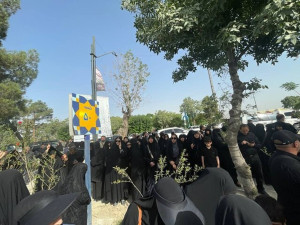 گزارش تصویری از مراسم خاکسپاری شهیدان حاجیزاده و باقری
