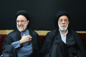 همنشینی هادی خامنهای و خاتمی در یک مراسم عزاداری +تصاویر