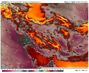 گردوخاک شدید در ۳ استان کشور/ دمای تهران بالای 40 درجه شد
