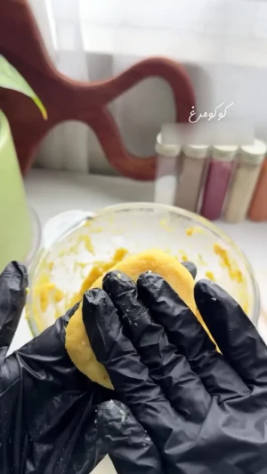 کتلت مرغ / غذایی خوشمزه و خوش رنگ + فیلم
