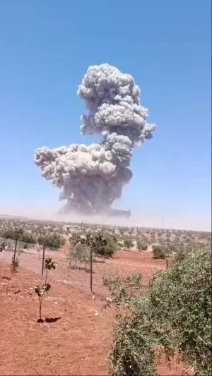 انفجار مهیب در حومه ادلب سوریه