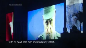 رائول کاسترو ۹۴ ساله در جشن انقلاب کوبا