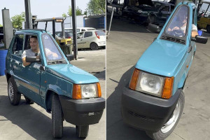 تصویر باریکترین خودروی جهان