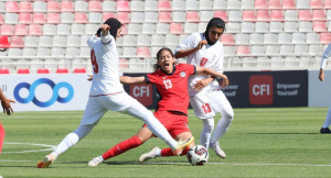 کولاک تیم‌ملی فوتبال زنان مقابل سنگاپور