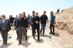 عکس: بازدید پزشکیان از خط انتقال آب زیاران به بیلقان