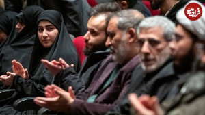 عکس/ سردار قاآنی و دختر حاج قاسم در یک کنگره شعر