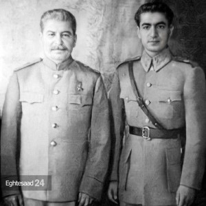 عکس/ چهره جوان محمدرضا شاه پهلوی ۸۴ سال پیش در دیدار با استالین