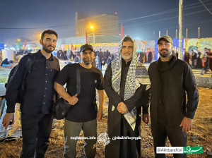 عکس/ شهید امیرعلی حاجیزاده در راهپیمایی اربعین سال گذشته