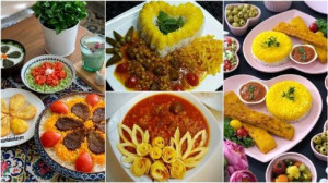 30 مدل جذاب تزئین غذای ایرانی مجلسی برای تازه عروس ها و خانم های خوش سلیقه