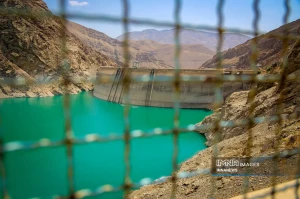 تصاویر؛ آخرین وضعیت ذخیره آب در سد کرج