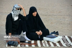 تصاویر؛ عزاداری در صحرا