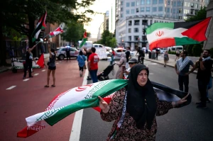 تصاویر؛ اهتزاز پرچم ایران در پایتخت آمریکا