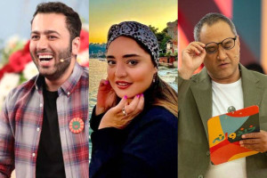 پشت صحنه خنده دار از گویندگی نرگس محمدی، رامبد جوان و علی صبوری + فیلم
