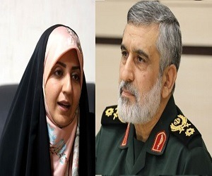 وقتی سردار امیرعلی حاجی زاده اشک گوینده خبر را جاری کرد + فیلم
