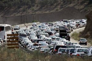 ترافیک سنگین در جادههای شمالی
