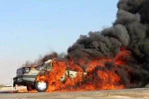 ۹ کشته در آتش تصادف جاده گچین بندرعباس؛ قاچاق سوخت باز هم جان گرفت