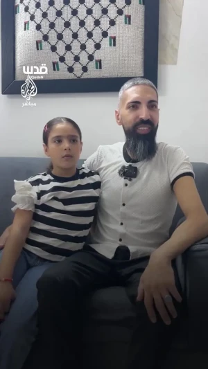 ببینید؛ بدنساز فلسطینی با اندامی نحیف از زندان آزاد شد