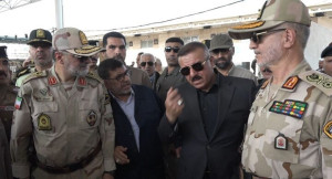 دیدار سردار رادان با وزیر کشور عراق در مرز مهران