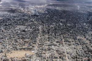تصویر آخرالزمانی جدید غزه، گرفته شده توسط نیروی هوایی اردن