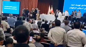 کتکزدن خانم مهندس در یک جلسه کاملا رسمی