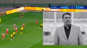ویدیویی از گزارشگر فوتبال اصفهان است که درگذشت