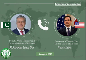 گفتوگوی تلفنی وزیران خارجه پاکستان و آمریکا