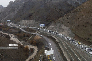 ترافیک سنگین در آزادراه تهران-شمال