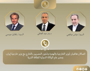 گفتوگوی تلفنی وزیر خارجه مصر با عراقچی و گروسی