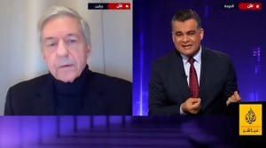 پرسش کوبنده مجری الجزیره، کارشناس اسرائیلی را از پخش زنده فراری داد!