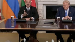 سخنان علی اف و پاشینیان حین امضای قرارداد کریدور زنگزور؛ پل ترامپ + زیرنویس