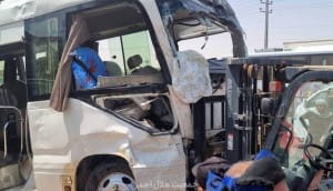 تصادف اتوبوس و مینیبوس زائران ایرانی در محور نجف