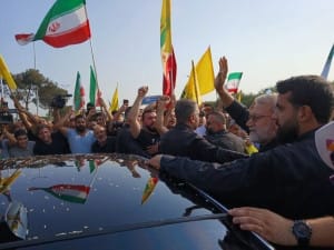 توییت سفارت ایران درباره استقبال گرم لبنانیها از لاریجانی