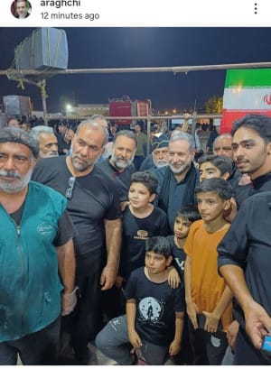 پست اینستاگرامی عراقچی از مراسم اربعین در نجف