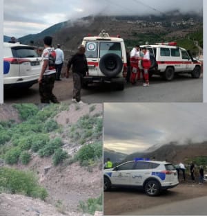 عکس/ حادثه سقوط یک نوجوان هنگام سلفی در جاده چالوس