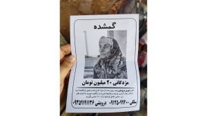 یک مادر یک هفته است گم شده است/ کم توجهی نهادها در برابر ناپدید شدن شیرین درویشی مبتلا به آلزایمر + عکس