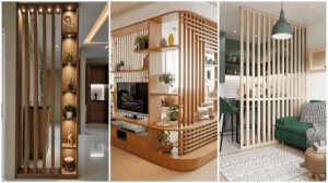 زیباترین مدل های پارتیشن چوبی خانه عروس / دکوراسیون لاکچری با طراحی مدرن